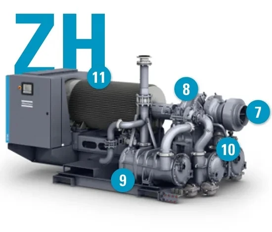 Atlas Copco Air Compressor Air Cooler Aftercooler Heat Exchanger For Zh1250 price