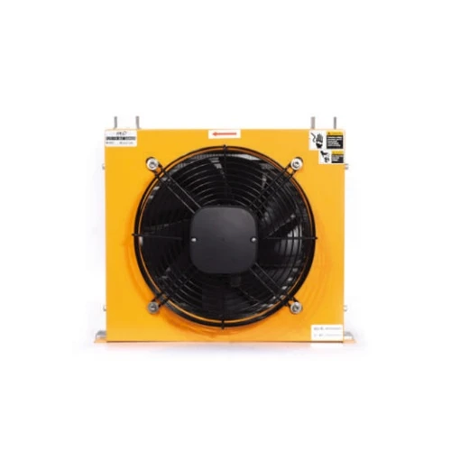 Aluminum Wind Cooled Oil Cooler Air Compressor Oil Cooler Heat Exchanger Hydraulic Fan Oil Cooler Radiator With 24v Fan