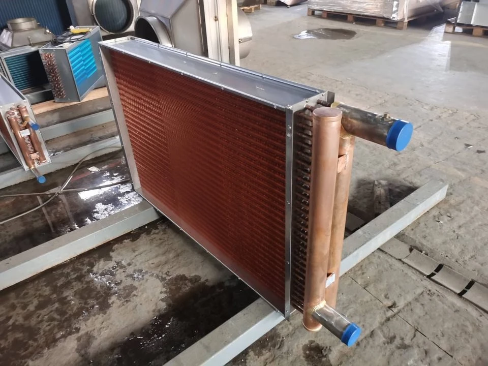 High Efficiency Copper Tube Fin Heat Exchanger Corrosion-Proof For HVAC Industrial Applications high quality