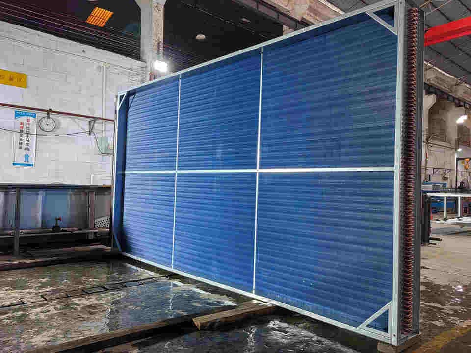 High Efficiency Industrial Cooling Coil Copper Tube Aluminum Fin Water To Air Condenser For HVAC Replacement Carrier 38AP factory