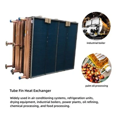 Copper Tube Aluminum Fin Air Cooled Chiller Heat Exchanger Evaporator Condenser Coil For Replacement