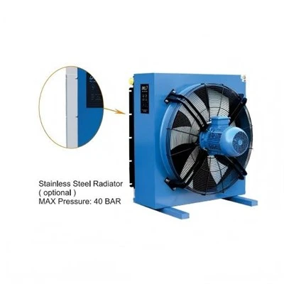 Hydraulic Oil Air Coolers With Fan Ac220v Dc24v Heat Exchanger With Fan Hydraulic Oil Radiator Air Compressor Oil Cooler