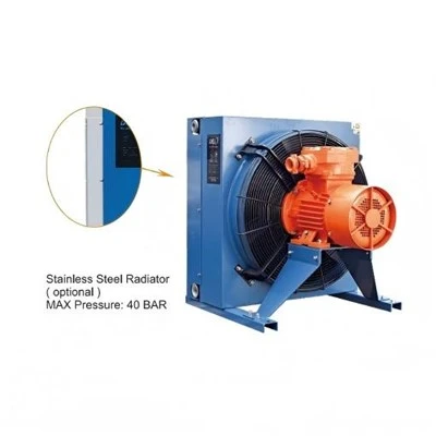 New 100L/MIN Radiator Hydraulic Oil Coolers Air Cooled Plate-Fin Aluminum Hydraulic Oil Cooler
