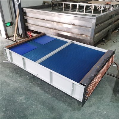 Welding Process Hydropower Station Water Cooling Dismountable Heat Exchanger With Copper Tube And Aluminum Fin